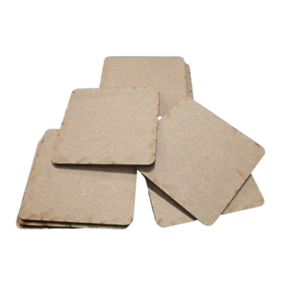 10 Pcs Blank MDF Squares For Crafts 3mm