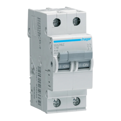 HAGER C/BREAKER 2POLE 10AMP 6KA