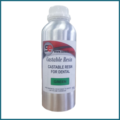 Castable Resin for Dental 1kg Bottle Green