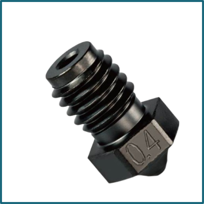 1.75mm 0.4mm V6 Hardened Steel Nozzle for J-Head Hotened Extruder 3D Printer