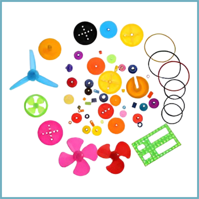 Plastic Gears and Parts 55 Pcs Kit