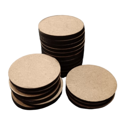 20 Pcs Blank MDF Circles For Crafts 3mm