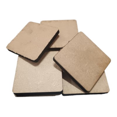 10 Pcs Blank MDF Squares For Crafts 6mm