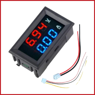 Mini Digital Voltmeter Ammeter DC 100V 10A Dual LED Display