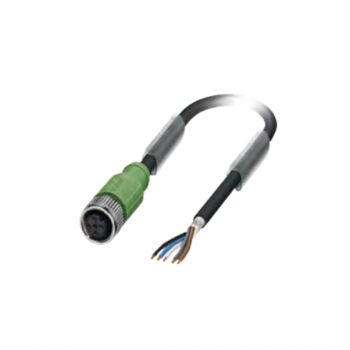 2m PUR Cable with M12 5pin A-Coded female connector mounted