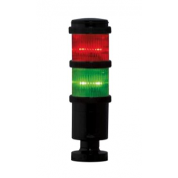 MINI 2 MODULE LED SIGNAL TOWER + ACOUSTIC SOUNDER 24VAC/DC