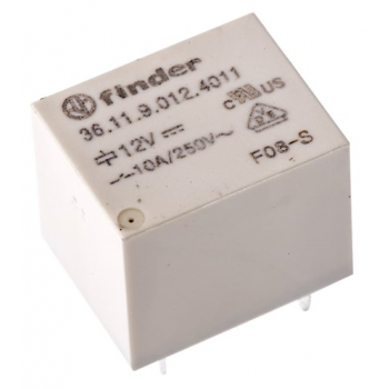 10A 1 CHANGEOVER SUGAR CUBE PCB RELAY 12VDC