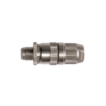 M12 D-coded male connector
(4 pin)  straight
