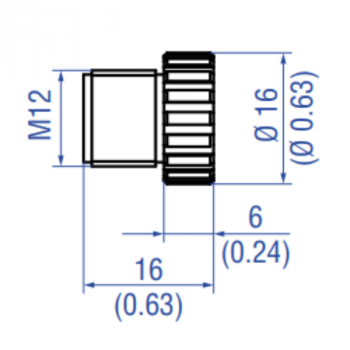 M12 connector end cap