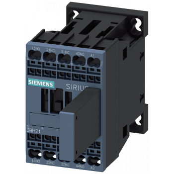 Contactor relay, 2 NO+2 NC, 230 V AC, 50/60 Hz, S00, spring-loaded terminal, 3RH2122-2EP00