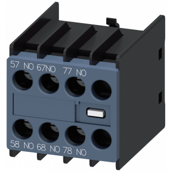 Auxiliary switch 30U, front, 3 NO leading, for 3RH2 and 3RT2, 3RH2911-1FC30