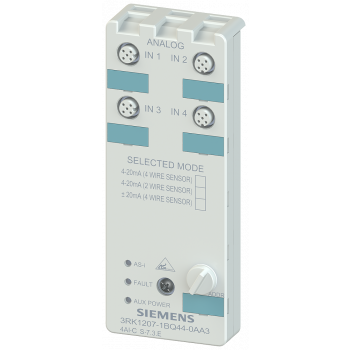 AS-i compact module, IP67 analog, 4 AI 4x inputs (M12), 4-20 mA