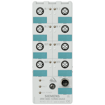 AS-i compact module IP68 digital, 4 I/4 Q, 4x1 input, max. 200 mA