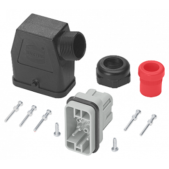 Connector set, motor connection 8x1.5 mm2, 9-pole complete with PG16 cable entry