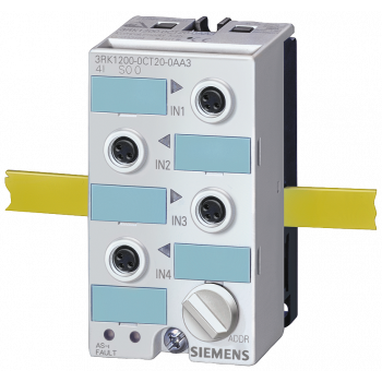 AS-i compact module K45, A/B slave, digital, 4 I, IP67, 4x1 input, max. 200 mA
