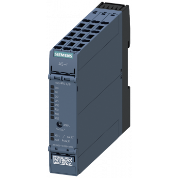 AS-i SlimLine Compact module SC22.5 digital, A/B slave 4 DI/4 RQ, IP20 4 x inputs for 3-wire sensor