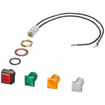 Indicator light with glow lamp, 220-240 V AC/DC, color screens: red, green, 3RV1903-5C