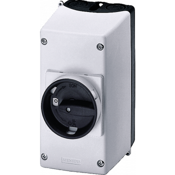 Molded-plastic enclosure for surface mounting IP55, N and PE terminal, 3RV1933-1DA00