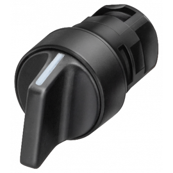 Selector switch, 16 mm, round, plastic, white, 2 switch positions O-I, latching, actuating angle 90 degree