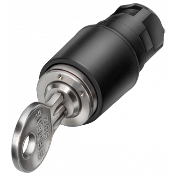 Key-operated switch CES, 16 mm, round plastic, 3SB2000-4LB01
