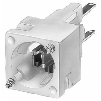 Contact block and lampholder, 1 NC, 1 NC, wedge base W2x4.6D
