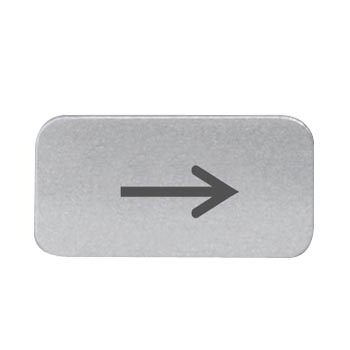 Labeling plate for 3SB2 symbol: Motion in arrow direction*