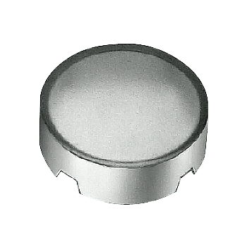 Insert cap for indicator light, clear with black font, with graphic symbol: Pump