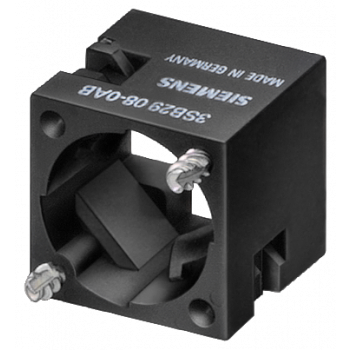 Holder for contact blocks and lampholders, soldering pin connection
