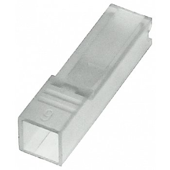 Insulating sleeve for flat connector, 2.8x0.8 mm