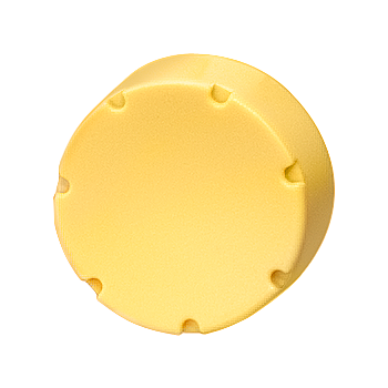 Button, clear, raised for pushbutton