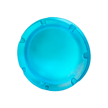 Button, blue, flat for illuminated pushbutton
