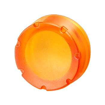 Button, yellow, raised for illuminated pushbutton