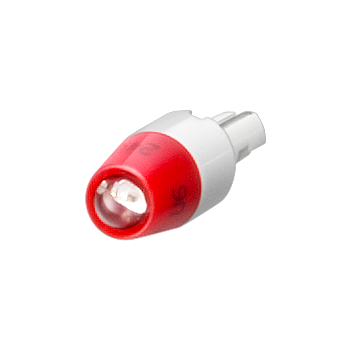 Wedge base LED lamp 28 V AC/DC, super-bright, W2x4.6d, green
