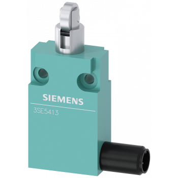 Position switch, in compact design 30 mm wide, with M12 plug, 5-pole, 1 NO + 1 NC, 3SE5413-0CD23-1EB1