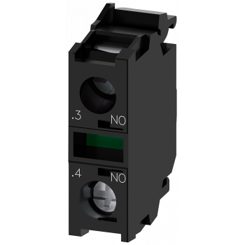 Contact module with 1 contact element, 1 NO