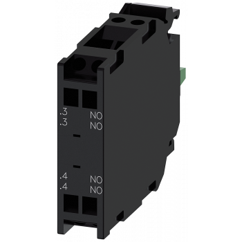 Contact module with 2 contact elements, 2 NO, spring-type terminal, for front plate mounting