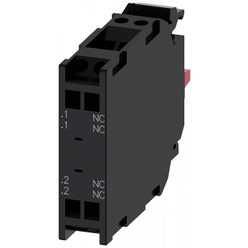 Contact module with 2 contact elements, 2 NC, spring-type terminal, for front plate mounting