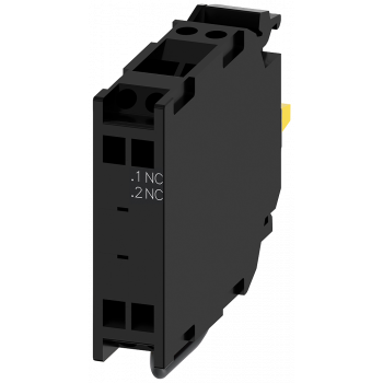 Contact module with 1 contact element, 1 NC, contact for installation monitoring