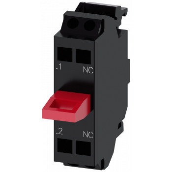 Contact module with 1 contact element, 1 NC, spring-type terminal, for floor mounting