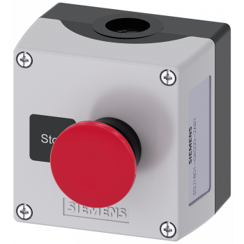 Enclosure for command devices, 22 mm, round, 3SU1801-0AS00-2AB1