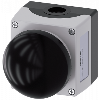 Enclosure for command devices 22 mm round plastic enclosure top part gray