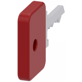 Key for O.M.R. key-operated switch, red