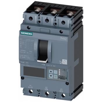 Circuit breaker 3VA2 IEC frame 250 breaking capacity class H Icu=85kA, 3VA2225-6KQ32-0KA0