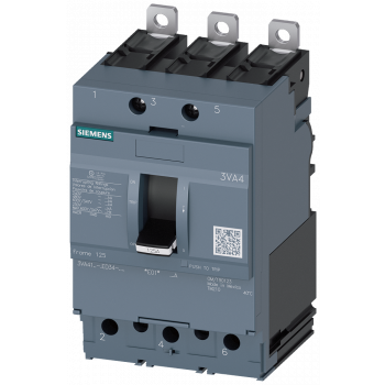 Circuit breaker 3VA4 UL frame 125 breaking capacity class S 25 kA, 3VA4125-4ED34-3AA0