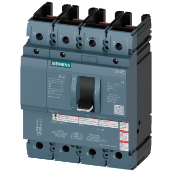 Molded case switch 3VA5 UL frame 250 max short-circuit curr. rating 100kA, 3VA5225-1BB41-0AA0