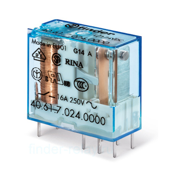 16A 1CO 40SER MINI PCB REL. 24VDC