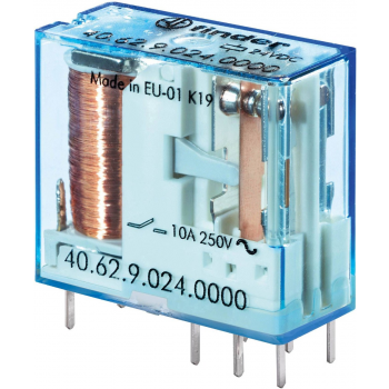 10A 2 CHANGEOVER 40 SERIES MINIATURE PCB RELAY 24VDC
