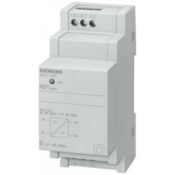 Power supply unit for permanent load, primary 85..265 V AC, 85..300 V DC secondary 24V DC