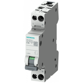 Circuit breaker 230V 4.5KA, 1+N-POLE/1MW C25