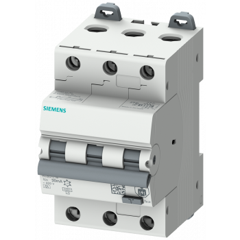 RCBO, 6 kA, 3-pole type A, 30 mA, B char., In: 25 A Un: 400 V